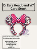 Mouse Ears Headband Cardstock Freshie