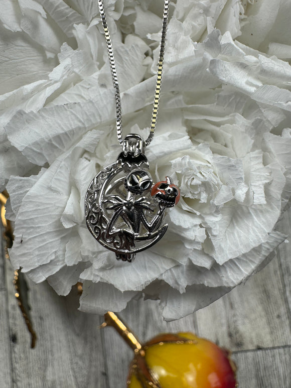 Skeleton and Pumpkin Cage