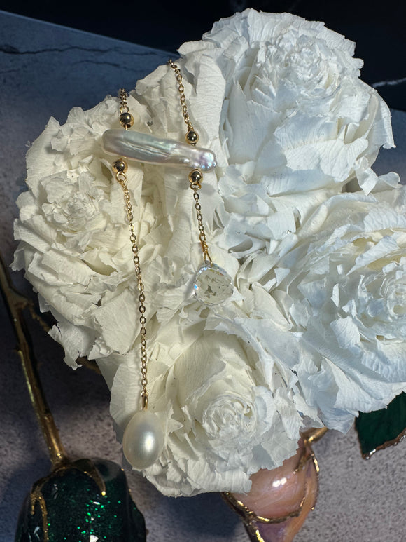 Pre Made Stick Pearl Necklace