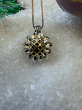 Sunflower Cage Necklace