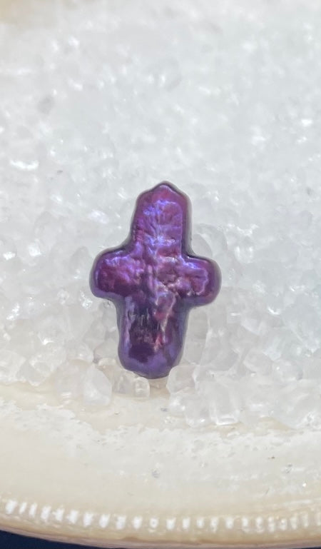Mini Freshwater Cross Pearl (Colored)