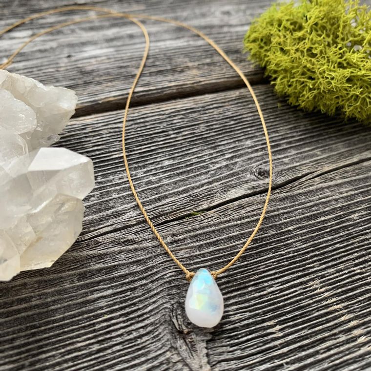 Natural Moonstone Smooth Faceted Necklace |Peach Moonstone Smooth Necklace Choker necklace Price Per Strand online