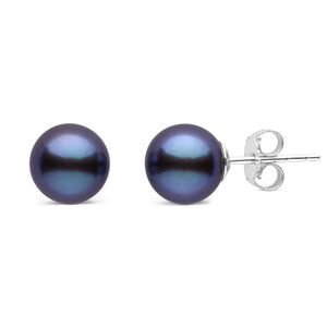 Pearl stud earrings (with twin opening)