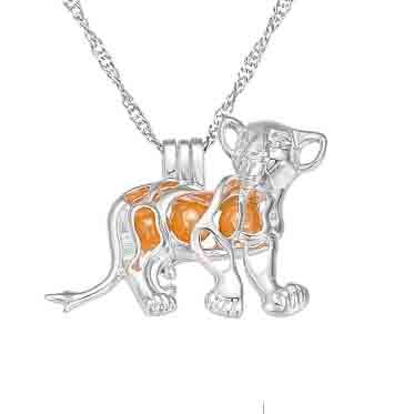 Silver Plated Simba Necklace