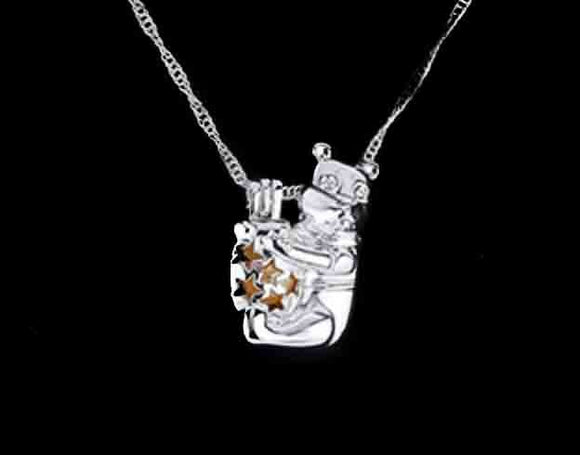 Silver Plated Winnie The Pooh Necklace