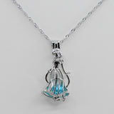 Silver Plated Snow White Necklace