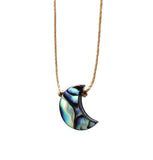 Abalone Crescent Moon Necklace