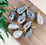 Agate Geode Drop Necklace