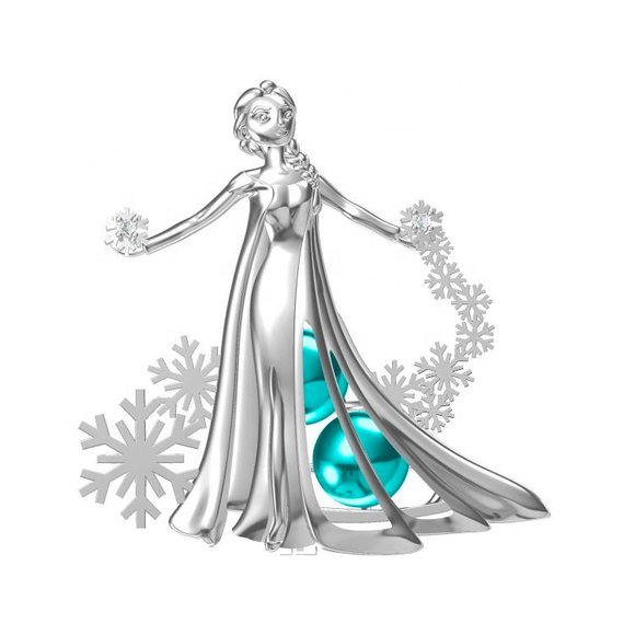 Silver Plated Elsa Necklace