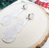 Snowman earrings