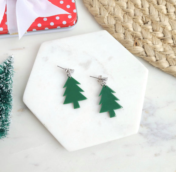 Pine tree earrings